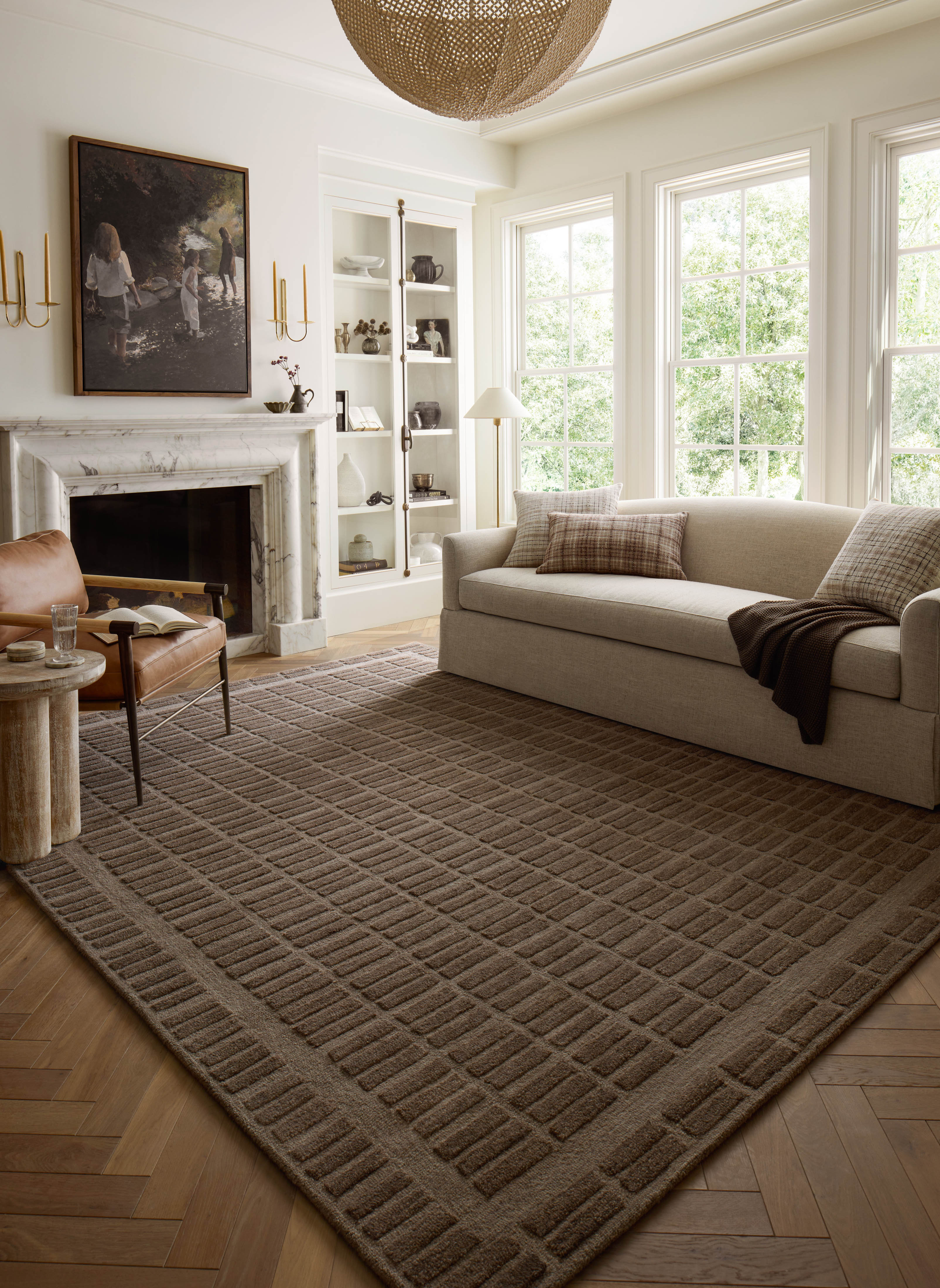 カーリー Chris Loves Julia x Loloi Bradley Cocoa / Cocoa Area Rug & Reviews